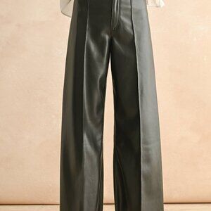 Faux Leather Trouser